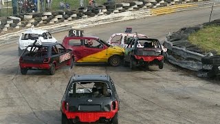 Banger Racing Angmering Oval Raceway World Final Highlights 30102016 [upl. by Immat]