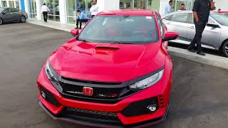 2017 red honda civic type r walk around price is 52000 wmark up [upl. by Niawtna845]