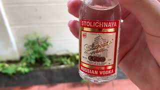 21 years old vodka review  Stolichnaya vodka taste test [upl. by Gwenette369]