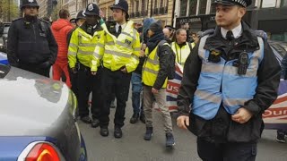 Protest Causes CHAOS at Supercar Event in London 100s of Police Officers Arrive [upl. by Nallac]