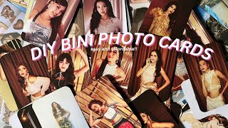 How To Make DIY BINI Photocards Easy BINI Merch BINI Photocards Tutorial [upl. by Macri]