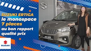 SUZUKI ERTIGA le monospace 7 places au bon rapport qualité prix [upl. by Hillary]