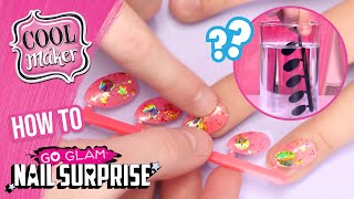 NEW GO GLAM Nail Surprise 💅🏽✨  How to Use  Press On Nails for Kids [upl. by Felic]