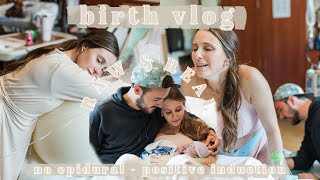 UNMEDICATED BIRTH VLOG Raw amp Real Induction  NO EPIDURAL [upl. by Aldon265]