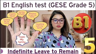 Full Test B1 English test GESE Grade 5  SELT British Citizenship Trinity College London ILR UK [upl. by Lisan]