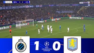 Club Brugge vs Aston Villa 10  UEFA Champions League 202425  Match Highlights [upl. by Disario]