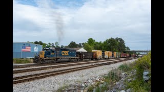 HD SD402 Switching Acca Yard and Two Amtrak Trains [upl. by Lazarus]