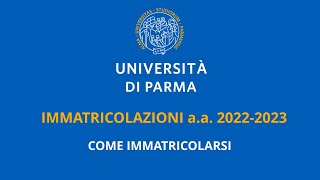 Come immatricolarsi  aa 20222023 [upl. by Juni257]