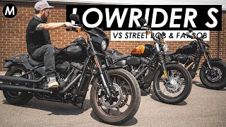 HarleyDavidson Lowrider S vs Street Bob amp Fat Bob Which Softail Should You Buy [upl. by Urbanna]