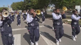 New Orleans Four Day parade rolls [upl. by Yelyr]