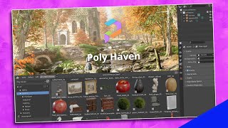 NEW Poly Haven Asset Browser AddOn for Blender [upl. by Tenrag]