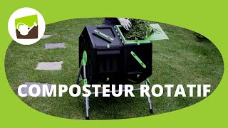 Composteur rotatif 2 compartiments  montage facile et obtention dun compost naturel et bien aéré [upl. by Gross320]