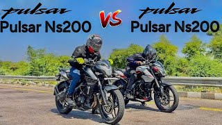 bajaj ns200 E20 vs ns200 bs4 Drag race bajaj pulsar ns200 dragrace race youtube video [upl. by Arquit]