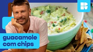 Como fazer guacamole com chips  Rodrigo Hilbert  Tempero de Família [upl. by Ashien108]