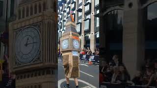 Big Ben at London Marathon 2022 at Westminster Corner [upl. by Nannoc856]