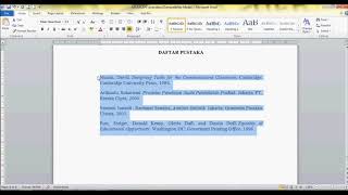 cara membuat DAFTAR PUSTAKA yang baik dan benar [upl. by Elleyoj]