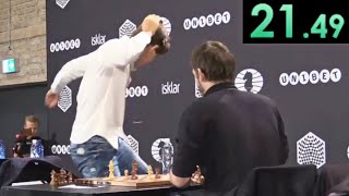 The Fastest Losses of Magnus Carlsens Career [upl. by Atal104]