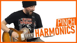 How To Play Pinch Harmonics On The Guitar [upl. by Eedahs]