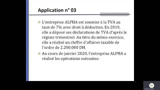 13 Cours de la fiscalité s5  Travaux dirigés de la TVA [upl. by Laughry768]