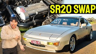 TURBO SR20 Swapped Outlaw Porsche  ROWDIEST RESTOMOD 944 EVER [upl. by Feltie]