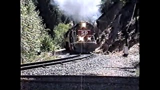 I hate when this happens Southern Pacific 7116 and 4449 outside of Dunsmuir Ca Filmed in 1991 [upl. by Ravert]