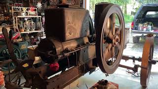 Lauson 8HP Hit amp Miss Engine [upl. by Arraeit]