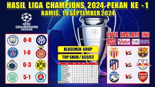 Hasil Liga Champions Tadi Malam  MAN CITY vs INTER MILAN  PSG vs GIRONA  UCL 2024 [upl. by Corley]