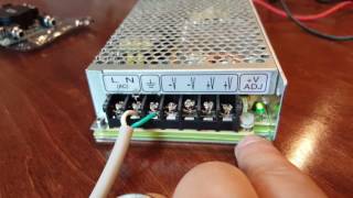 How to hook up Mean Well Regulated power supply to Sure Amp Board [upl. by Arehahs]