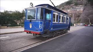 Tramvia Blau Blue tramway Barcelona Spain [upl. by Nonnarb467]