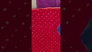 Strawberry Bandhani Khadi Cotton Saree CK279 bandhanisaree khadicottonsarees sareeonline saree [upl. by Nauqad992]