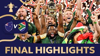 Most DRAMATIC Rugby World Cup final ever  New Zealand v South Africa  Rugby World Cup 2023 [upl. by Chloe]