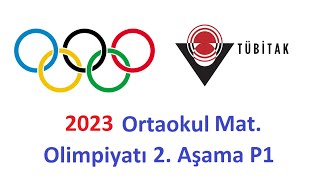 2023 Tübitak Ortaokul 2 Aşama Pr 1in Çözümü [upl. by Asenev557]