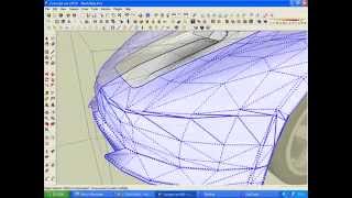 Modeling a supercar in SketchUp part56 [upl. by Kenric]