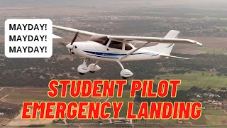 Student Pilot Declares Emergency During First Flight  Emergency Landing While Instructor Passed out [upl. by Xavier512]