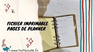 pages de planner Toutencolle [upl. by Barbabas351]