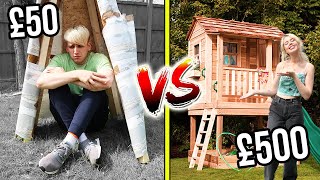 £50 VS £500 FORT BUILDING Budget Challenge [upl. by Osnofedli]