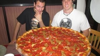 30quot MEAT LOVERS Pizza Challenge in NEBRASKA [upl. by Soracco]