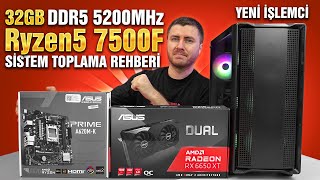 DDR5 ASUS RX 6650 XT ve Ryzen 7500F SÄ°STEM  Sinerji Bright Ä°ncelemesi ðŸŸ¢ [upl. by Inihor]