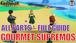 Full Guide The Gourmet Supremos  All Quests  Genshin Impact [upl. by Pease]