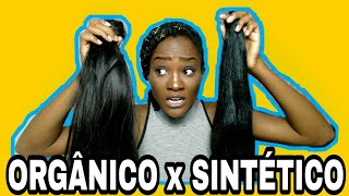 DIFERENÇA ENTRE CABELO ORGÂNICO E SINTÉTICO [upl. by Aillicsirp875]