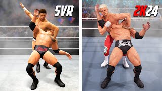 Cross Rhodes Evolution In Games WWE 2K24 Triple Cross Rhodes [upl. by Barney]