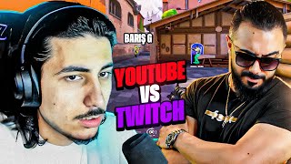 TWİTCH VS YOUTUBE VALORANT 5V5 erayozkenar merteren1 BarsG [upl. by Susej760]