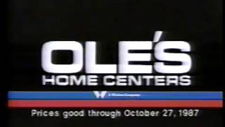 1987 Oles Home Centers Store TV Commercial [upl. by Landy]