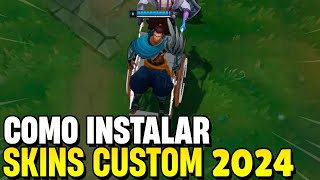 COMO INSTALAR SKINS CUSTOM E MODS NO LOL 2024 ATUALIZADO FUNCIONANDO NÃO DÁ BAN [upl. by Cochran]