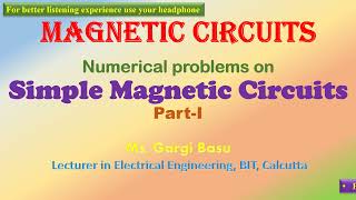 Numerical problems on Simple Magnetic Circuits PartI [upl. by Danit524]