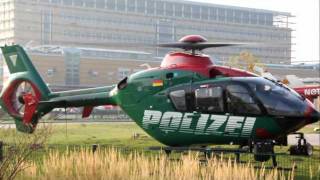 Polizei Helikopter in Greifswald Klinikum [upl. by Aneahs248]