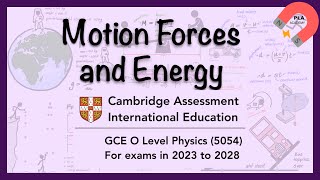 O Level Physics 5054 Unit 1 Motion forces and energy olevelphysics [upl. by Loria]