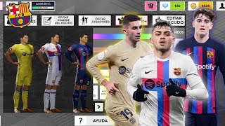 KITS DEL BARCELONA 2223 para Dream league soccer 2022🔥 [upl. by Sopher]