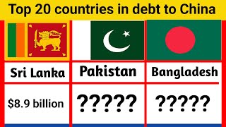 Top 20 countries in debt to China  Pakistan is the Worlds most indebted country to China [upl. by Ominoreg204]