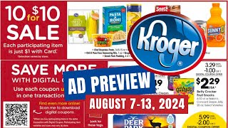 5x Digitals Kroger Ad Preview for 87813  10 for 10 Sale BOGO Sale Weekly Digitals amp MORE [upl. by Nallad]